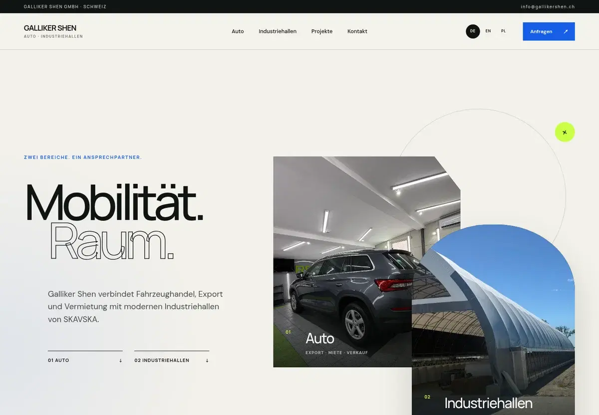Galliker Shen — Website preview