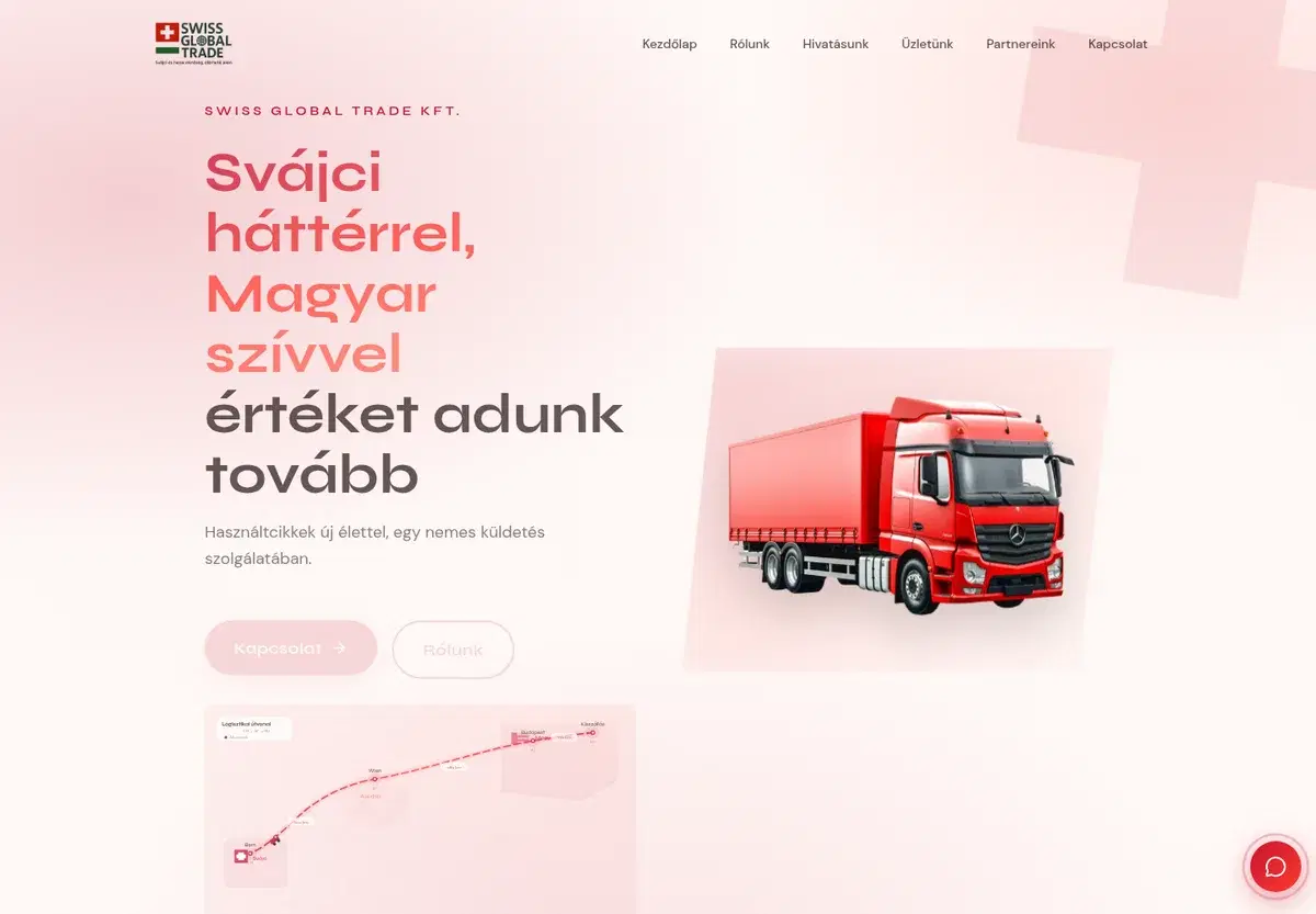 Swiss Global Trade — Website preview